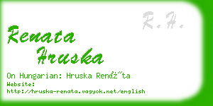 renata hruska business card